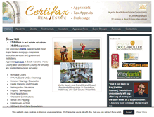 Tablet Screenshot of certifaxappraisals.com